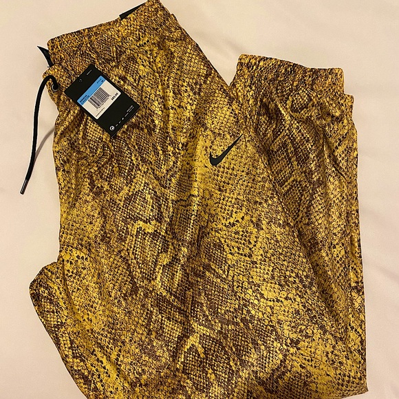 Nike Pants - Nike Woven Python Sweatpants in Speed Yellow